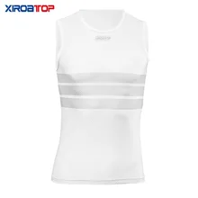 Новинка, Лидер продаж, Мужские Pro, велосипедные сетчатые циклические базовые слои, велосипедная рубашка без рукавов, воздухопроницаемое нижнее белье для велоспорта, рубашки, Топ