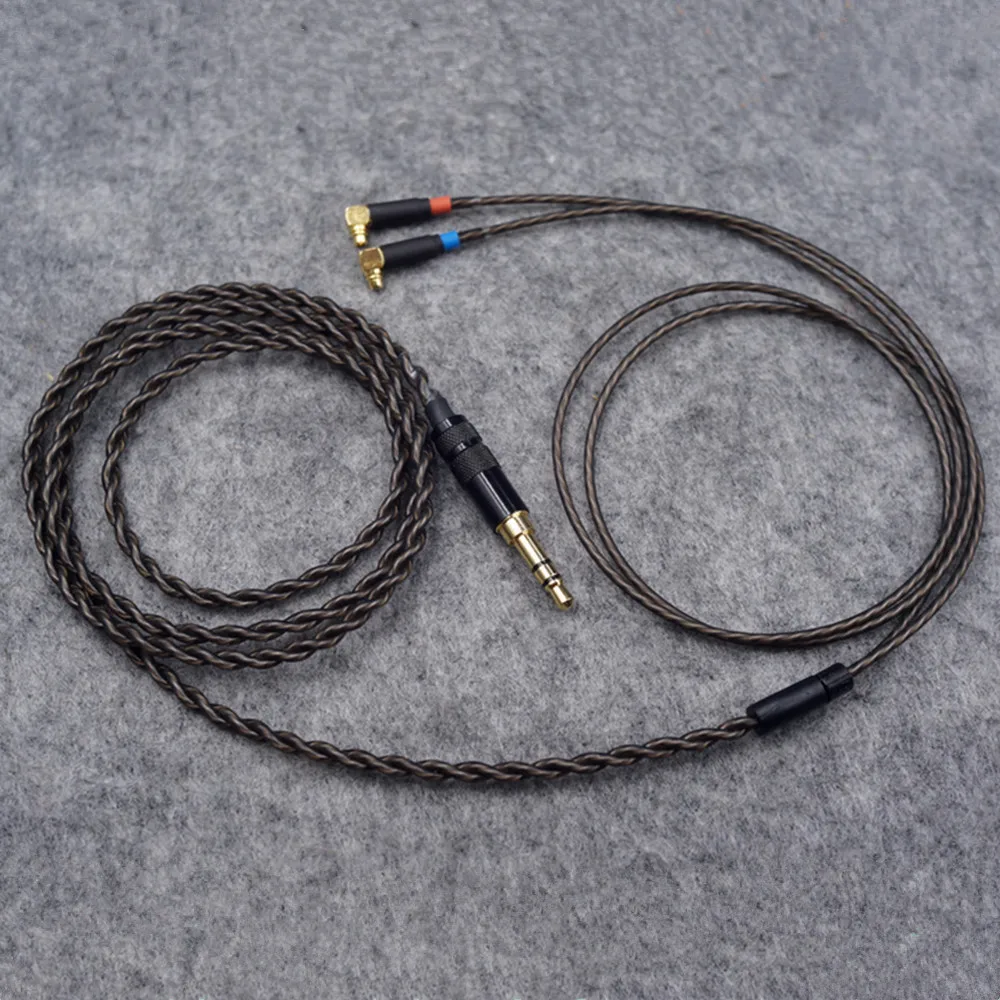 Fone de Ouvido Cabo para F7200 Plug Oxigênio Livre Cobre Prata Chapeado Cabos Mmcx Alta Fidelidade Equilíbrio F4100 F3100 Er4sr Er4xr 2.5mm - 3.5mm 1.2m - Image 2