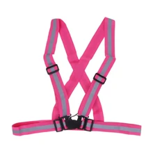 Зеленый/Синий Регулируемый светоотражающий ремень безопасности для бега на велосипеде Bikiing