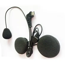 type-C USB мягкий наушник и микрофон для BT-S2 BT-S3 мотоцикла Bluetooth Интерком для интегральных полнолицевых шлемов