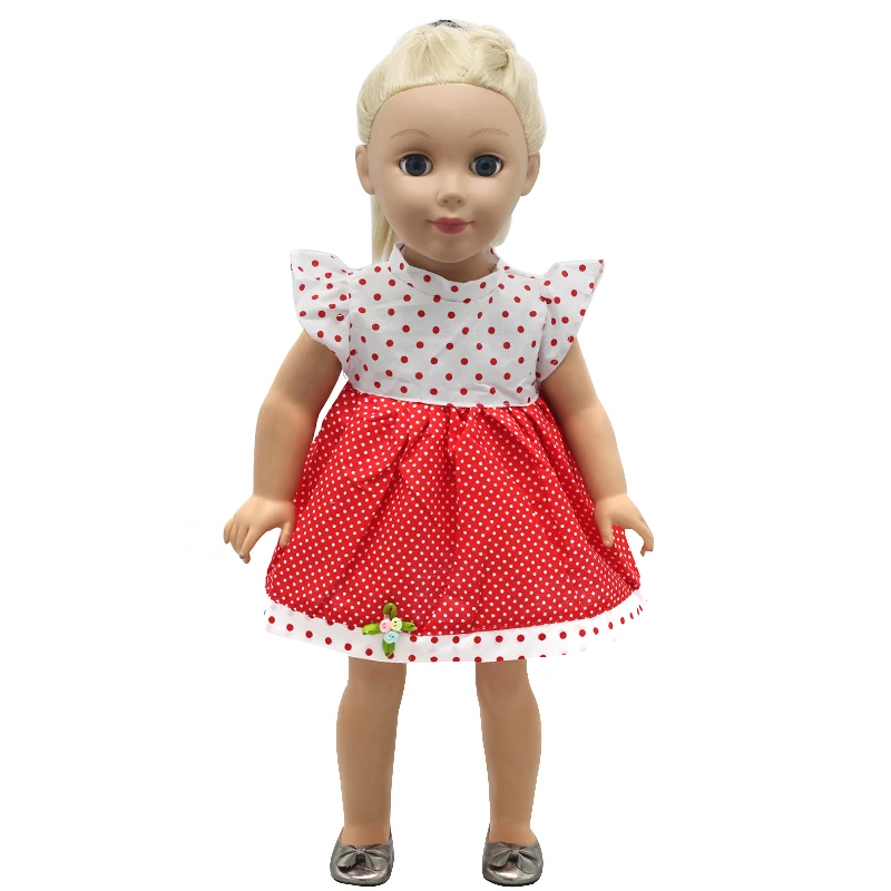 18 inch Girl Doll Clothes Small Floral Princess Skirt Dress For 18