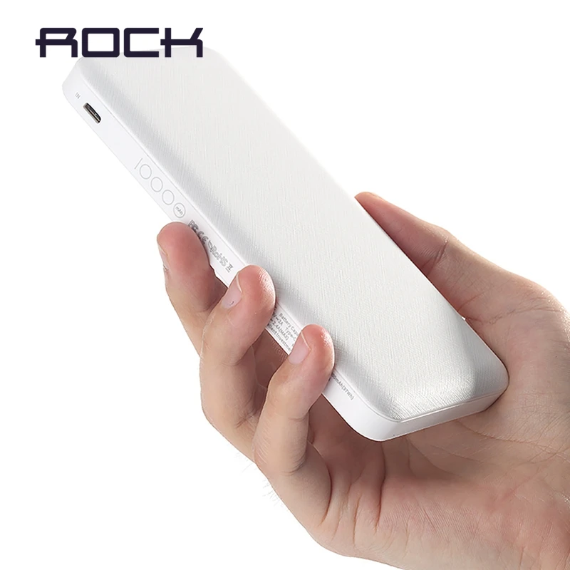 

ROCK Power Bank 10000mAh for iPhone X XS XS MAX XR 8 Portable External Battery Charger for Xiaomi mi 8 Huawei P20 Pro Powerbank
