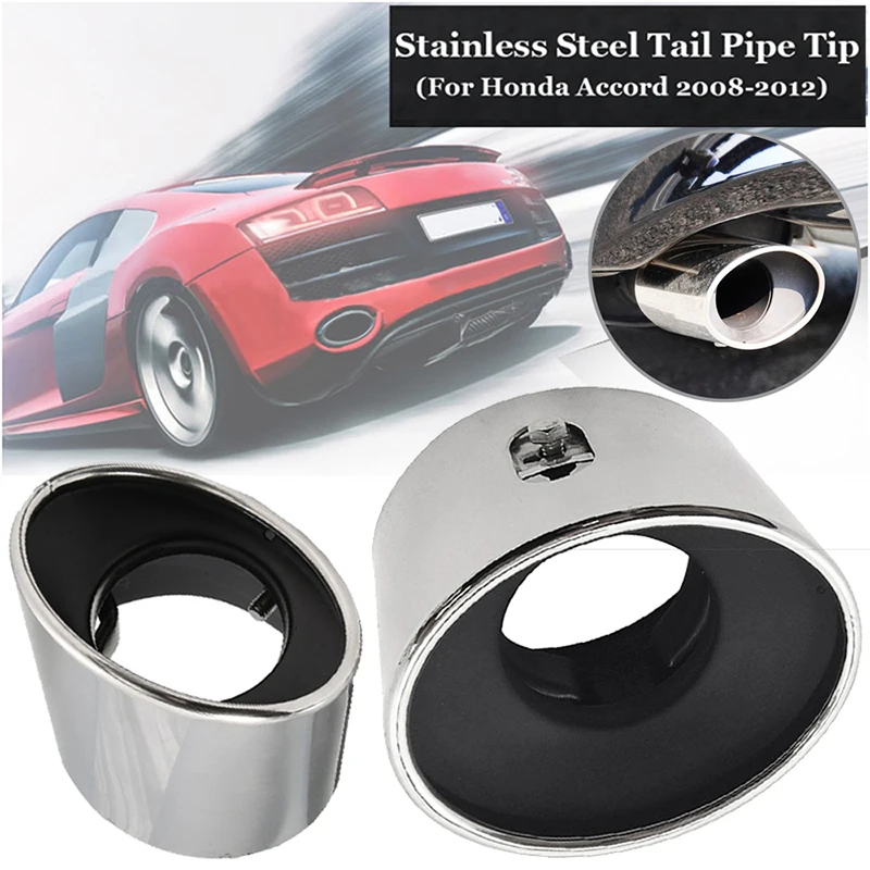 

Replacement Kit Parts Accessories For Honda Accord 08-12 Exhaust Pipe Tip Muffler Steel Tail Stainless steel High quality