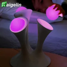 Hot Mushroom Led Colorful Gradient Lights Magic Night Light Innovation Fluorescent Bedside Lamp For Home Christmas Decoration