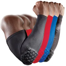 1pcs arm sleeve honeycomb armband elbow support Basketball Arm Sleeve Breathable Football Safety Sport Elbow Pad brace protector