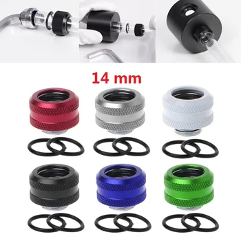 

Water Cooling G1/4 Thread 14mm Rigid Hard Tube Connector Water Block Fittings