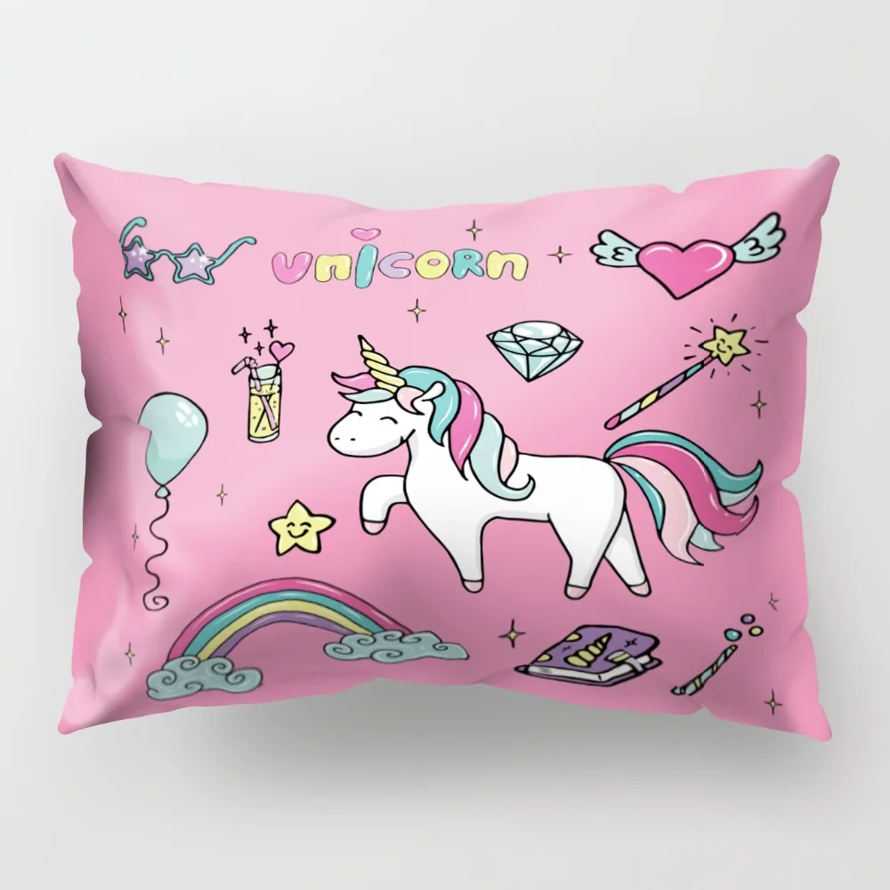 50*30cm HOT sell long pillow covers for sofa Sofa Car Pillow Cover Print  unicorn pillowCase Home Decor horse pillow case PP52