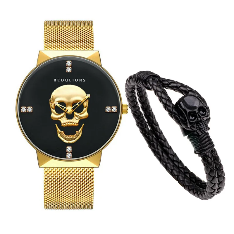

Luxury Men's Simple Watch Jewelry with Diamonds Large Dial Stainless Steel Quartz Watch Men's Fashion Business Watch 10