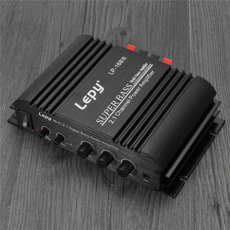 Lepy LP-168S 2.1채널 2x45W+68W 출력 슈퍼 베이스 오디오 HiFi 파워 앰프 mp3