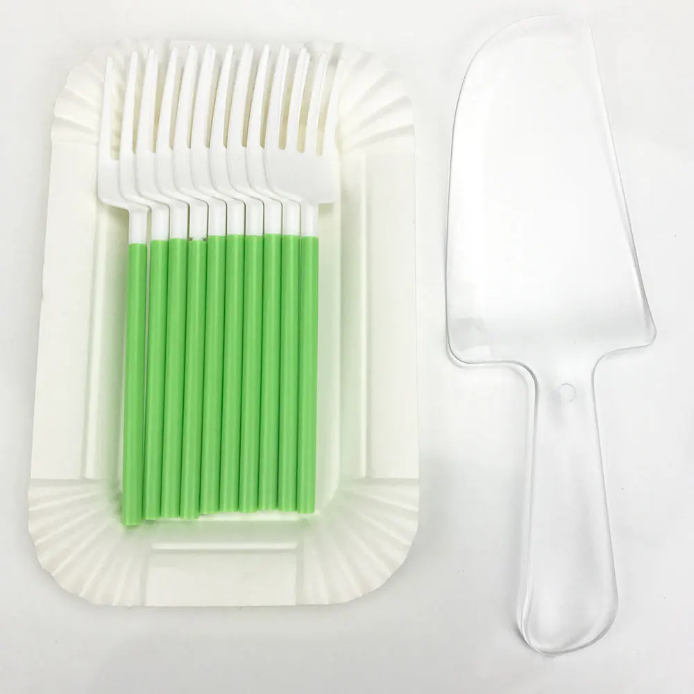 Одноразовый набор тарелок для торта 21 шт./компл.|cake supplies|tableware setfavors shower |