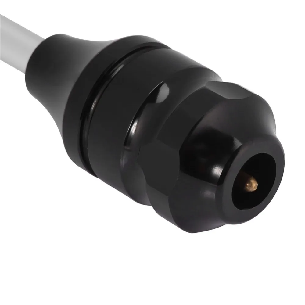 Профессиональная черная татуировочная машина, ручка для картриджа 25 мм/1,", круглый нескользящий сплав, татуировочный пистолет, регулируемая трубка с крюком, принадлежности для татуировки