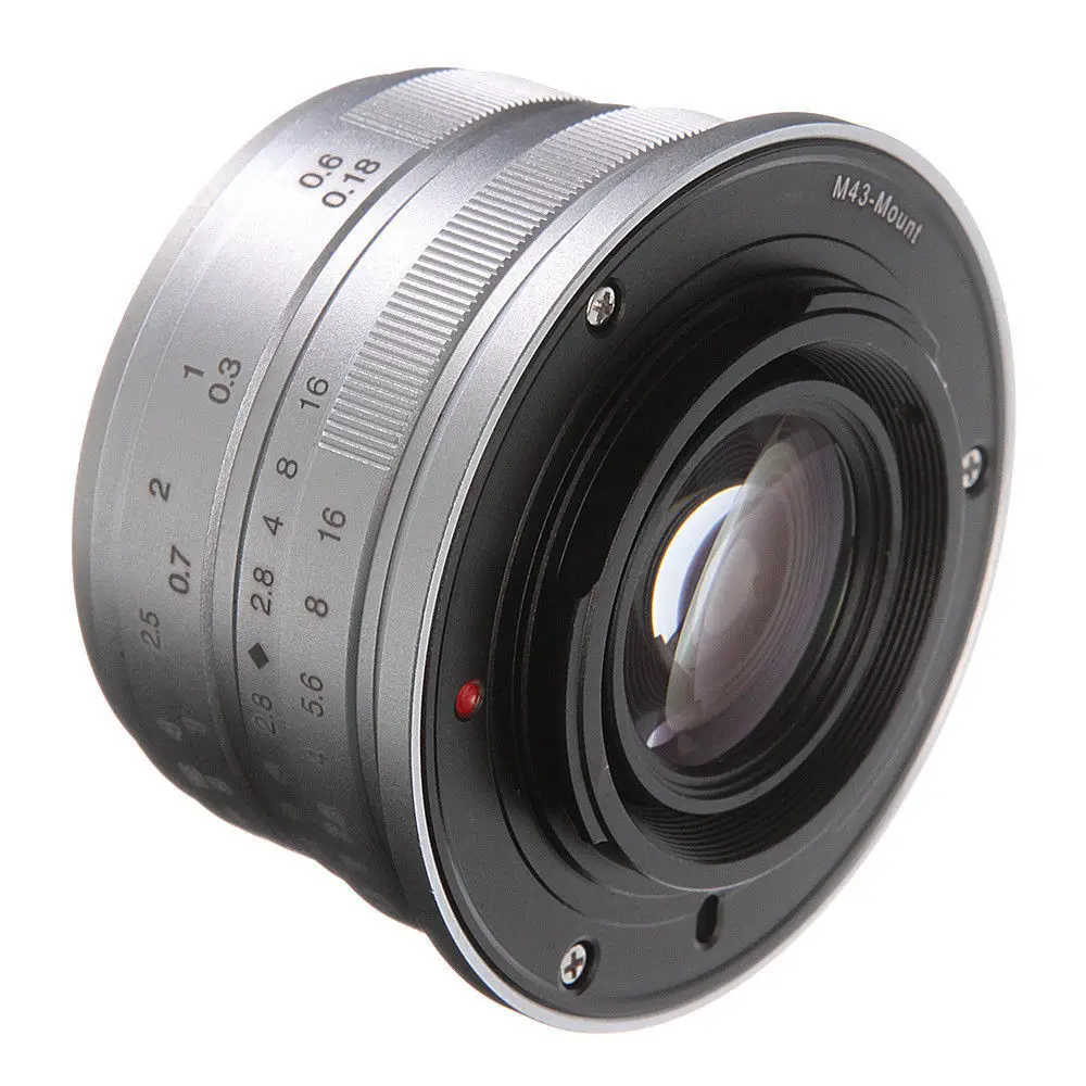 25 мм F/1,8 ручная фокусировка объектив с фиксированным фокусным расстоянием для всех одной серии адаптер объектива для камер Micro M4/3 крепление G1 G2 G3 E-PL1 E-M5 E-M10Silver/черный