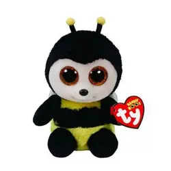 Ty Beanie Боос 6 "15 см Buzby с крыльями Плюшевые чучело пчелы коллекционные куклы
