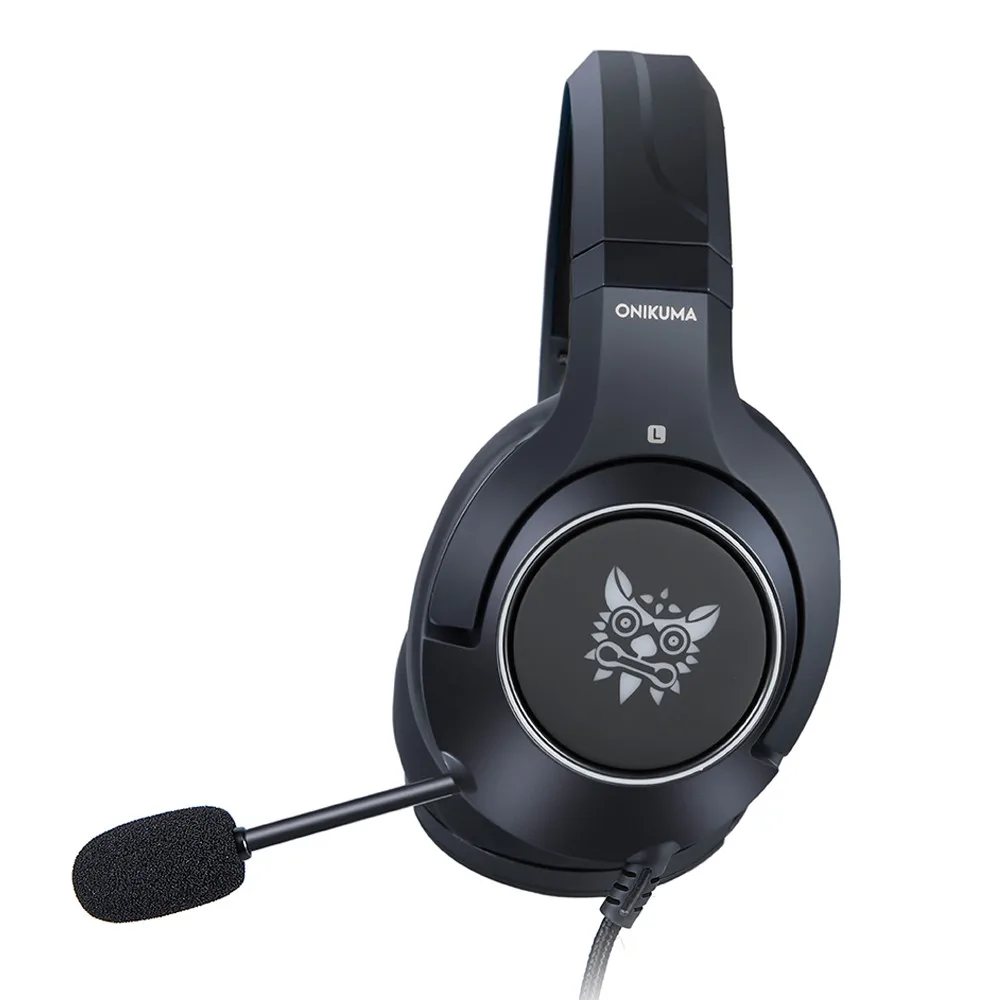 ONIKUMA Gaming Headphones casque Wired PC Gamer Stereo Earphones Headset for Laptop PS4Xbox One with Microphone Breathing Light (3)