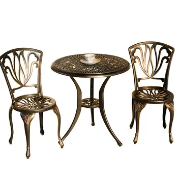 

Garden Set Outdoor Furniture garden furniture patio furniture salon de jardin exterieur Cast aluminum 1 table+2 chairs set sale