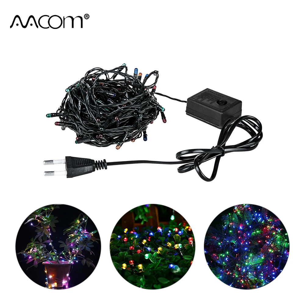 RGB Праздничные огни 10 м многофункциональные рождественские световые струны 100