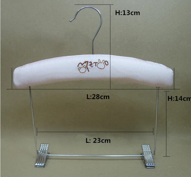 Детский Стиль, милая мягкая вешалка из хлопка для брюк и костюмов(10 шт./лот