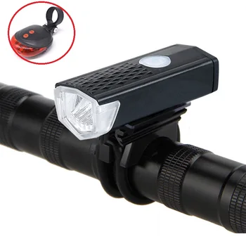 

USB Led Bike Front Lamp Bicycle Light Rechargeable MTB Cycling Light Headlight &Taillight Set for Bike Accessories