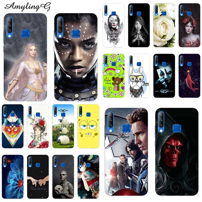 

For Tecno Camon 11S 6.2" Case Colorful Rose Wolf Patterned Print Cover Soft Silicone Phone Case For Tecno Camon 11S