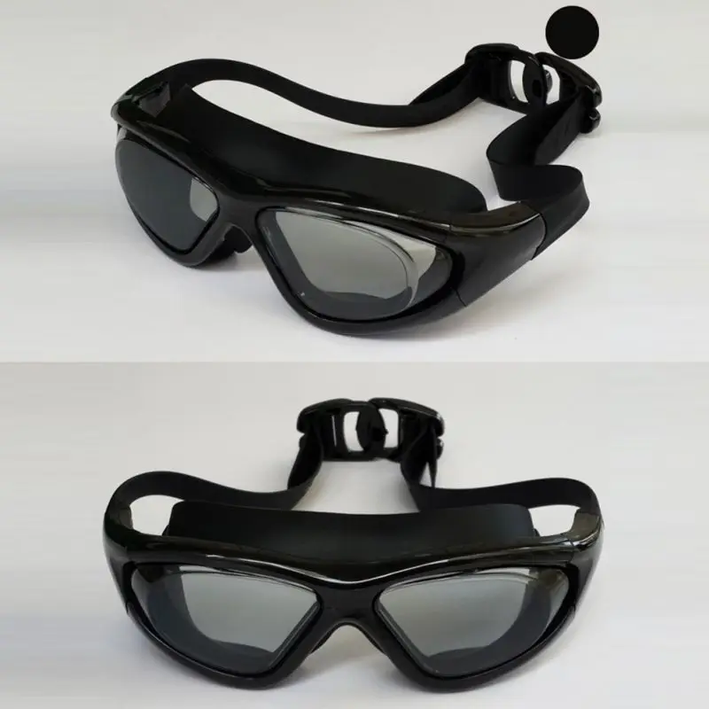 Взрослый открытый плавательный бассейн Регулируемые Профессиональные очки для плавания большая коробка водонепроницаемый отличный анти туман эффект более широкое видение
