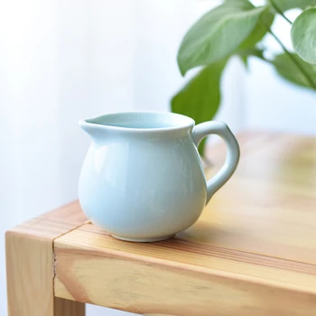 

Fine Celadon Fair Cup Kung Fu Tea Set Accessories Ceramic Cha Hai GongdaoTeacup Japanese Style Tea Ceremony Accessories