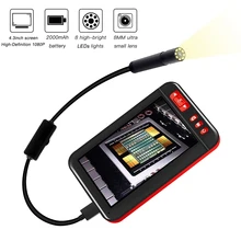 Industrial Endoscope Camera Borescope Inspection 4.3 Inch High-definition 1080P Display Screen Built-in 8pcs LEDs 8mm Lens