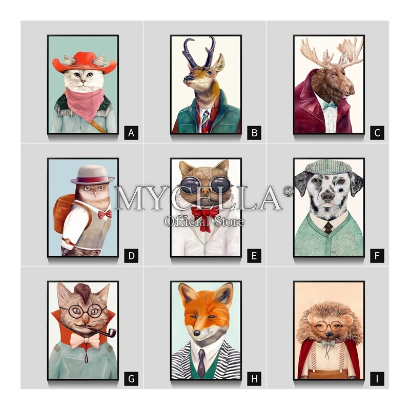 

Diamond Embroidery Hobby Cat Dog Fox Owl Giraffe 5D DIY Diamond Painting Cross Stitch Animals Diamond Mosaic Bedroom Home Decor