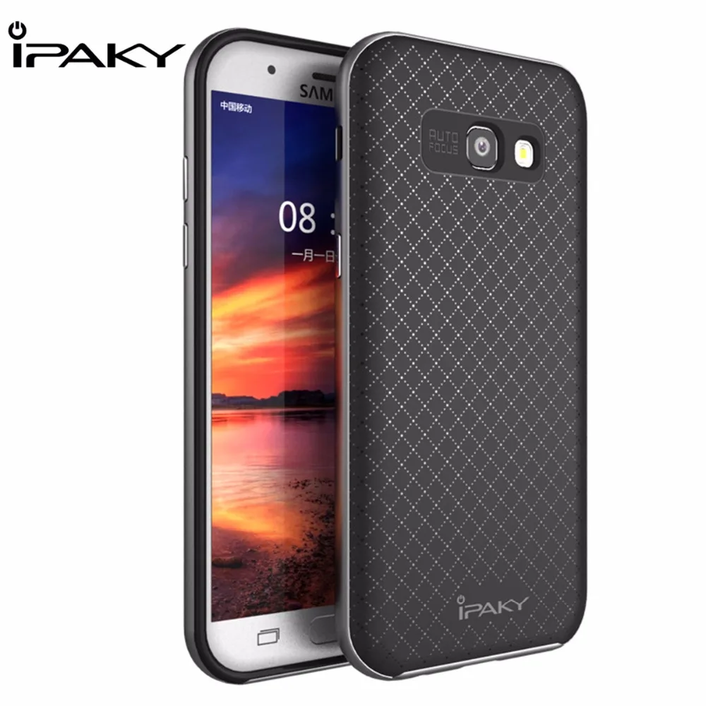 

iPaky Cover for Samsung Galaxy A3/ A5/ A7 2017 Case Cover Hard PC + Soft TPU Silicon Hybrid Case Cover Protective Shield