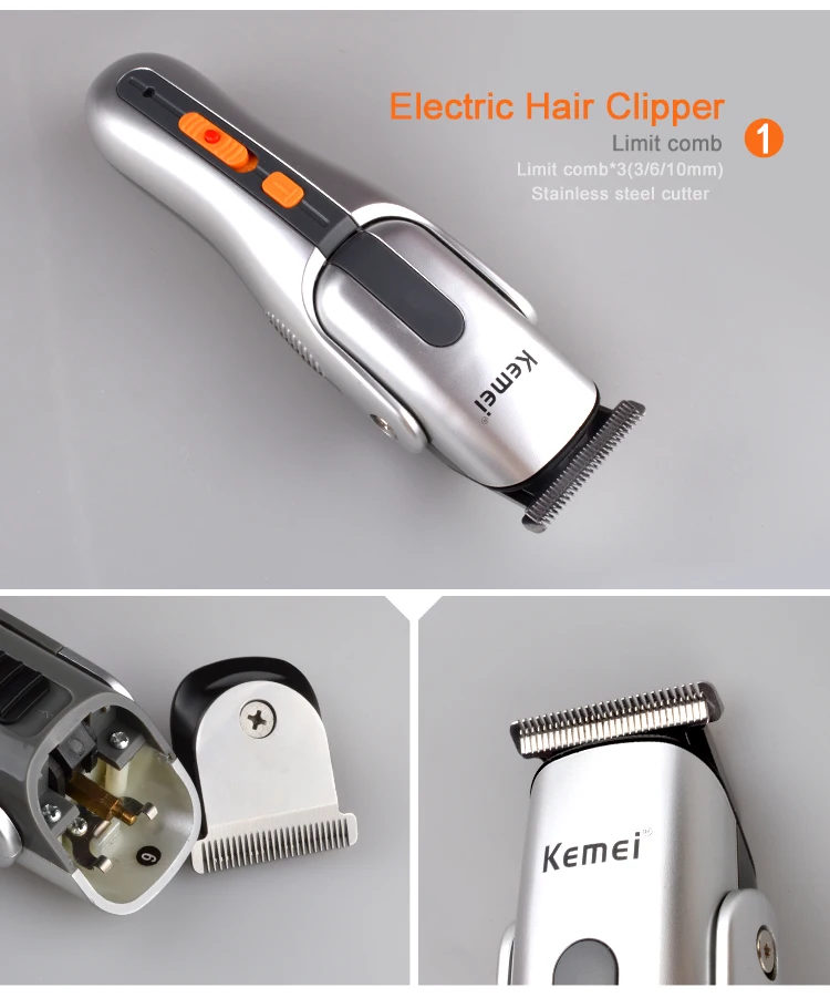 Kemei KM-680A 8 in 1 Rechargeable Shaver/Trimmer 4