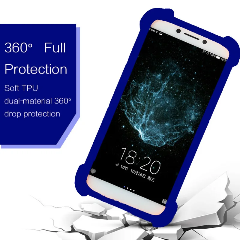 Силиконовый Эластичный чехол для DEXP Ixion ES650/ML245 с ремешком ML450/Z150 задней
