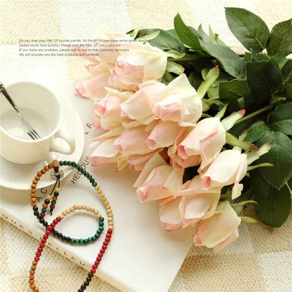 

Artificial Fresh rose Flowers Real Touch latex Flowers wedding decoration flower for Wedding table roses