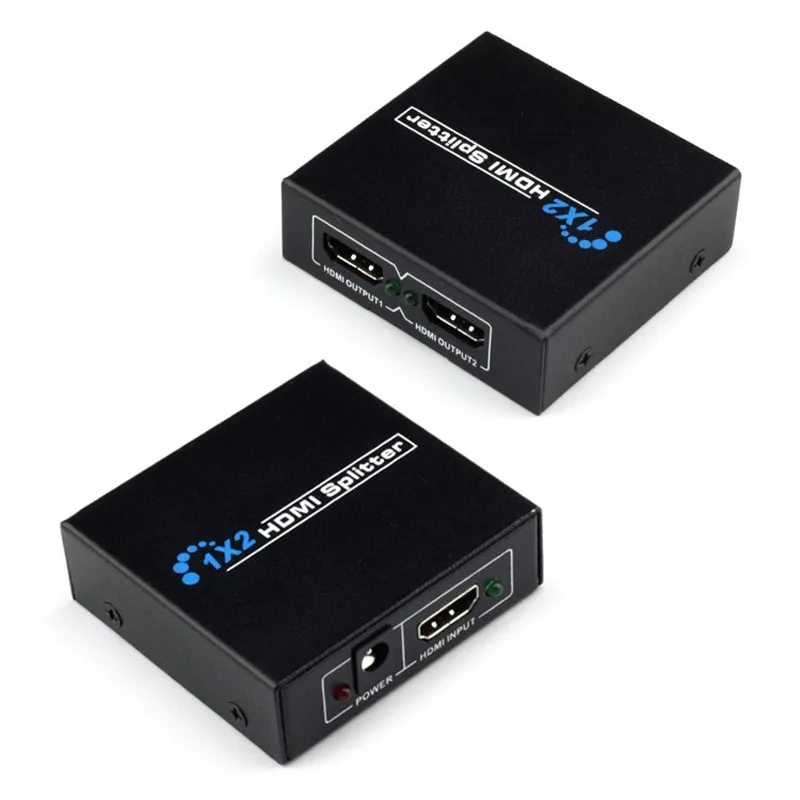 HDCP HDMI-совместимый разделитель Full HD 1080p видео коммутатор 1X2 разделение 1 в 2 выход