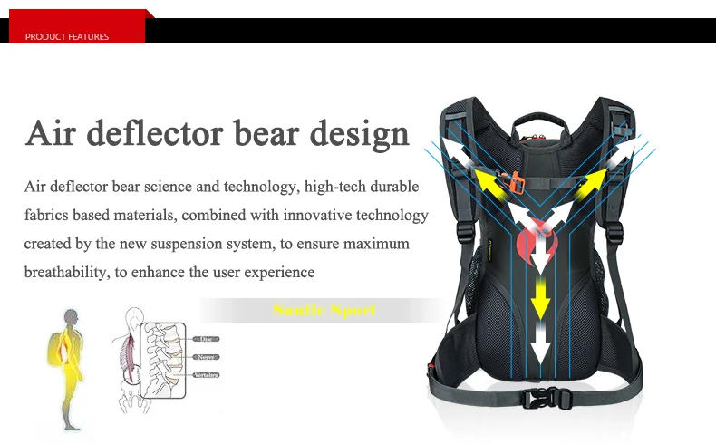 Sale ANMEILU Bike Bag Bicycle Bag Hiking Outdoor Cycling Hydration Backpack 2L Water Bag Bladder Bolsa Bicicleta 5