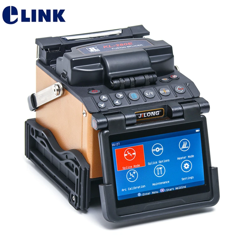 Fusion Splicer Kl-280E Jilong Brand Fiber Splicing Machine Low Splice Loss 9 Secondi Typitcal Splicing Time Elink 100% Originale