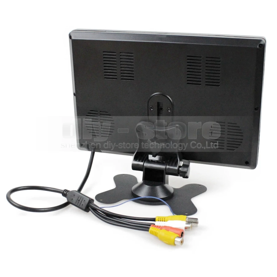 DIYSECUR 9 inch TFT LCD Monitor Display CCTV Security Monitor with BNC / AV Input Remote Control DVD VCR