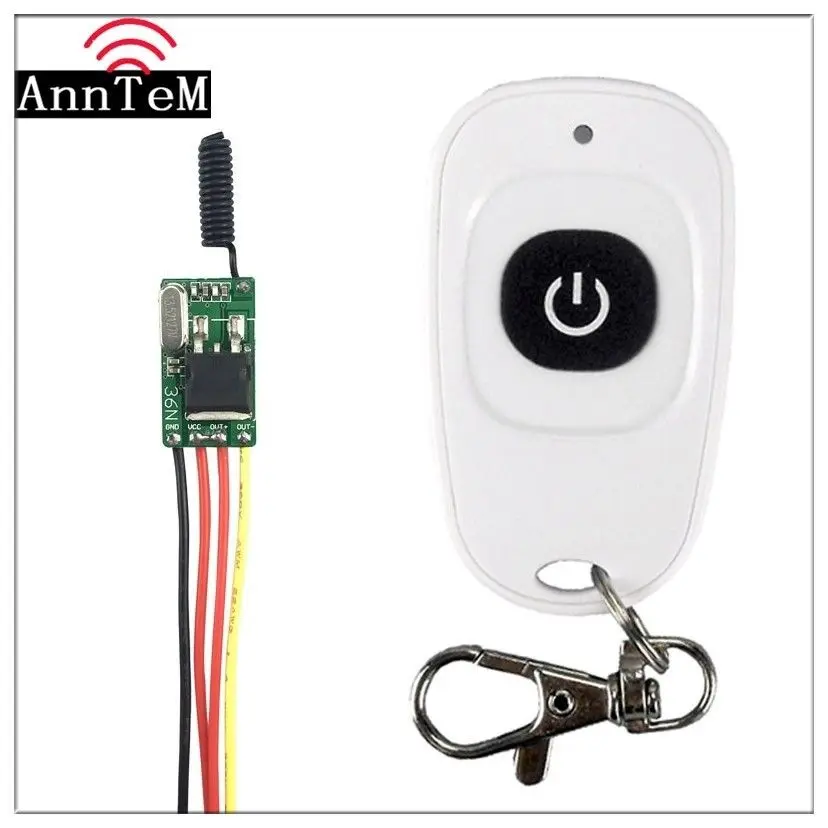 

Wireless Remote Control Switch 433mhz rf Transmitter Receiver 6v 12v 24V Battery Power Mini Small Circuit Controller Module led
