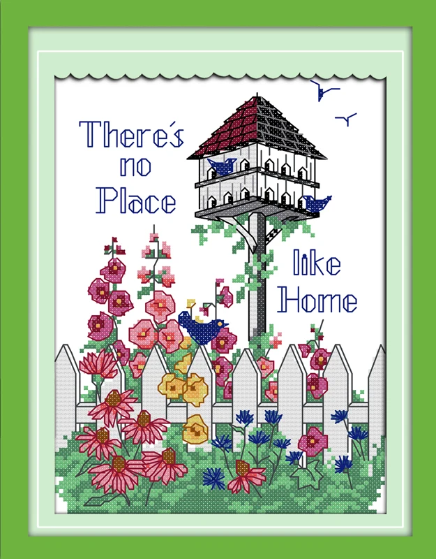 

Warm harbor Counted Cross Stitch 11CT Printed 14CT Set DIY Chinese Cotton Cross-stitch Kit Embroidery Needlework