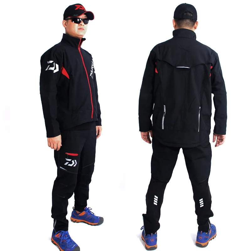 

2018 Men DAIWA Fishing Clothes Set Long Sleeve Breathable Anti Uv Fishing Shirts And Fishing Pants DAWA Suits Vetement De Peche