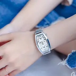 2018 женские наручные часы прямоугольная сталь женские часы люксовый бренд Zegarek Damski женские часы Relogio Feminino