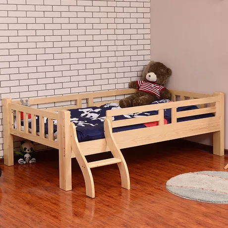 Детская кровать детская мебель сон твердой древесины Детская кровать с матрасом ограждения лестница горит enfant детское гнездо moveis 202*124*70 см