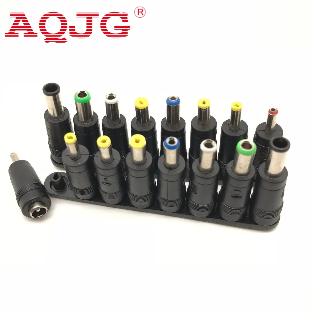 8Pcs Laptop Charger Adapter Angled Interchangeable Tips Universal