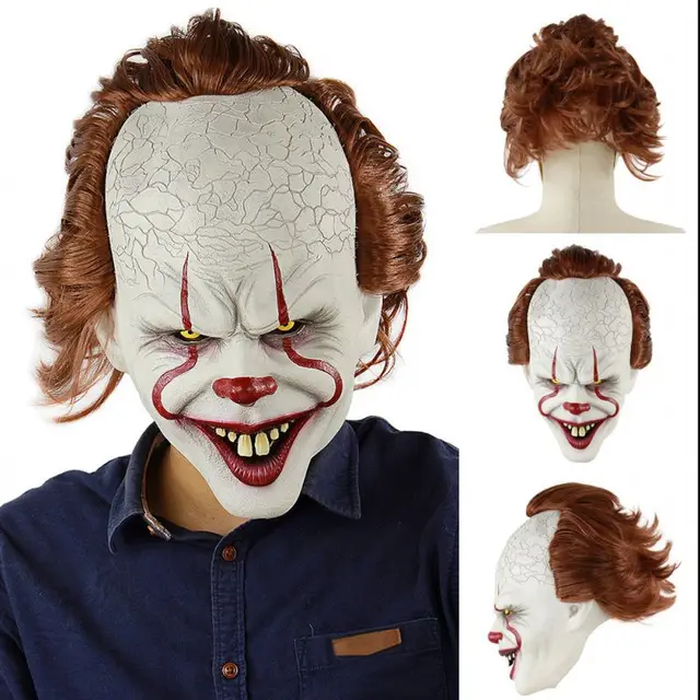 Special Offers Horror! Halloween Scary Clown Mask Long Hair Ghost Scary Mask Props Grudge Ghost Hedging Zombie Mask Realistic Latex Masks
