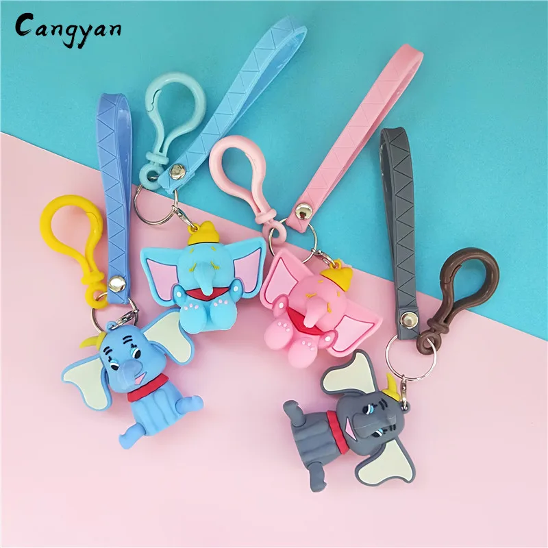 Cartoon dolls, small flying elephants, soft plastic bags, hanging car key chains, cute protective sleeves, hanging cute elephant