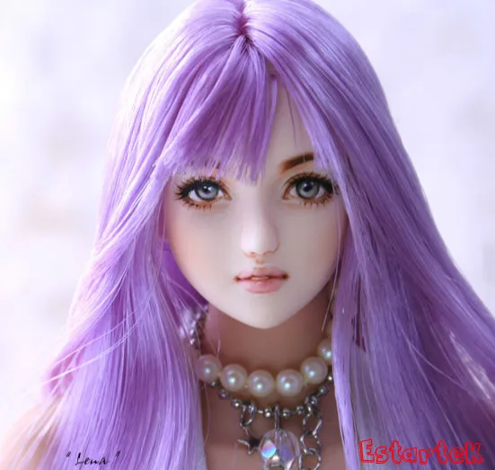 

Estartek Hand Painting Customized KE055 1/6 Obitsu Head Goddess Athena Head Sculpt for 12" Phicen OB UD Action Figure DIY