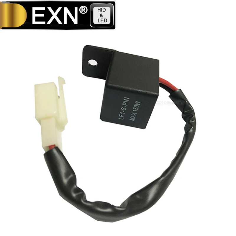 

2Pin 12A Electronic LED Flasher Relay Fit For Honda Kawasaki Suzuki KTM Yamaha Motorcycle LED Turn Signal Bulb Hyper Flash LF1
