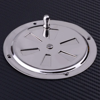 

CITALL Marine 4 inch Silver Air Vent Stainless Steel Boat Round Louvered Ventilator Cover For RV