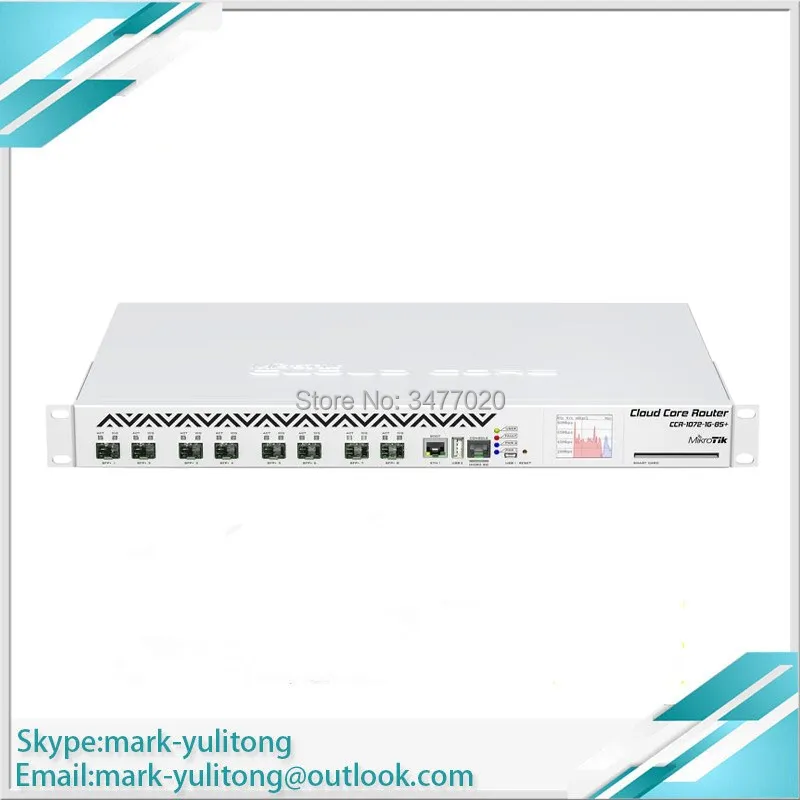 

MikroTik CCR1072-1G-8S+ SFP 10G Cable Industrial ROS Router 16G Memory
