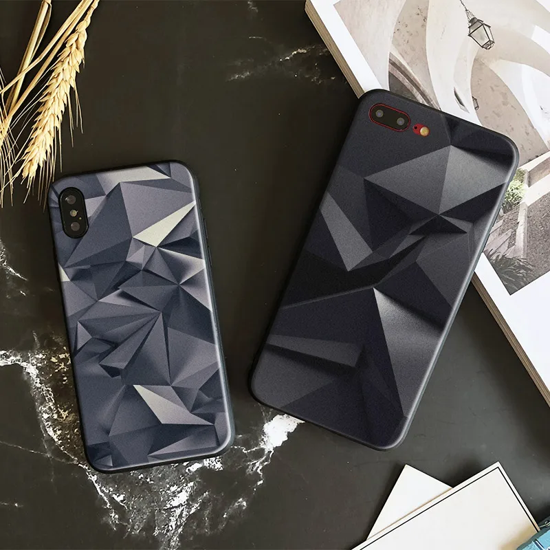 

Luxury Black 3d Abstract Stock Dark coque Tpu Soft Silicone Phone Case Cover Shell For Apple IPhone 5 5s SE 6 6s 7 8 Plus X 10