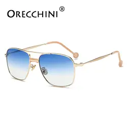 ORECCHINI западный стиль Винтажные Солнцезащитные очки для женщин квадратные уличные Beat роскошные солнцезащитные очки мужские oculos de sol femininUV400