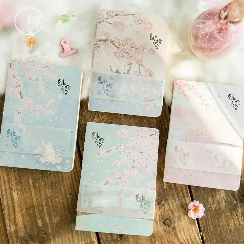 

Original notebook Red Cherry Series Creative Fresh Handbook Portable Notepad